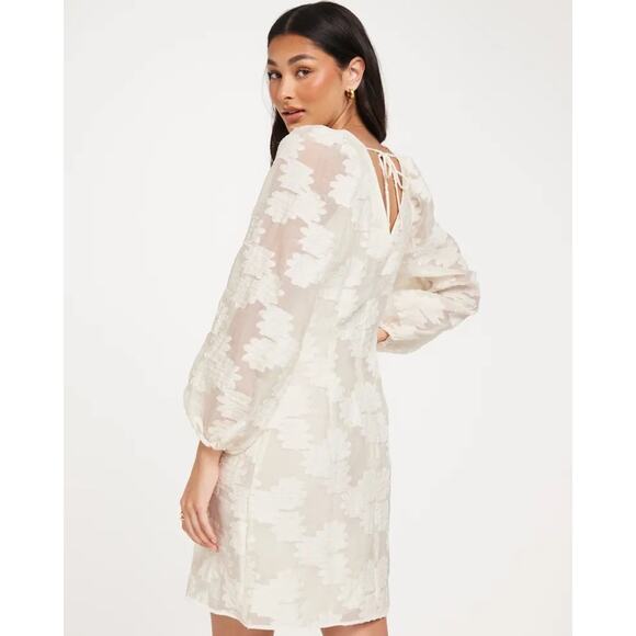 Samsoe Samsoe Anai Dress in Pristine White Medium Bridal Wedding Graduation Boho - Picture 2 of 15